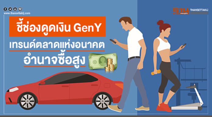 ชี้ช่องดูดเงิน GenY เทรนด์ตลาดแห่งอนาคต อำนาจซื้อสูง ชี้ช่องดูดเงิน GenY เทรนด์ตลาดแห่งอนาคต อำนาจซื้อสูง