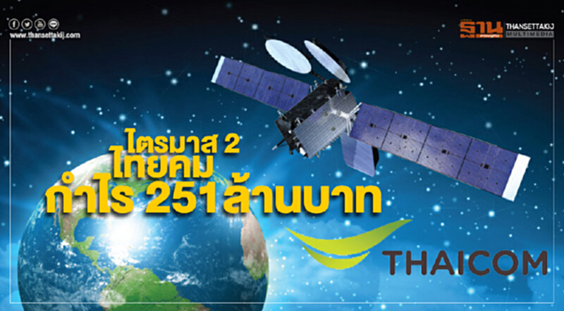 ไตรมาส 2 ไทยคมกำไร 251 ล้านบาท เพิ่มขึ้น 16% ไตรมาส 2 ไทยคมกำไร 251 ล้านบาท เพิ่มขึ้น 16%