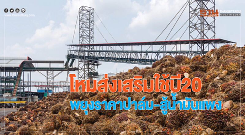โหมส่งเสริมใช้ "บี20" พยุงราคาปาล์ม-สู้นํ้ามันแพง โหมส่งเสริมใช้ "บี20" พยุงราคาปาล์ม-สู้นํ้ามันแพง