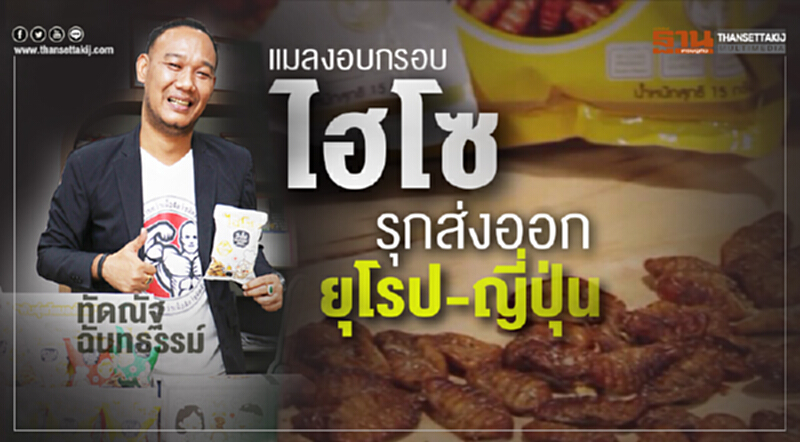 แมลงอบกรอบ‘ไฮโซ’ปรับแผนธุรกิจ รับมือเศรษฐกิจชะลอรุกส่งออก30% แมลงอบกรอบ‘ไฮโซ’ปรับแผนธุรกิจ รับมือเศรษฐกิจชะลอรุกส่งออก30%