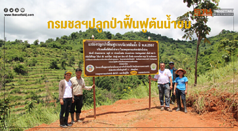 กรมชลฯปลูกป่าฟื้นฟูต้นน้ำยม กรมชลฯปลูกป่าฟื้นฟูต้นน้ำยม