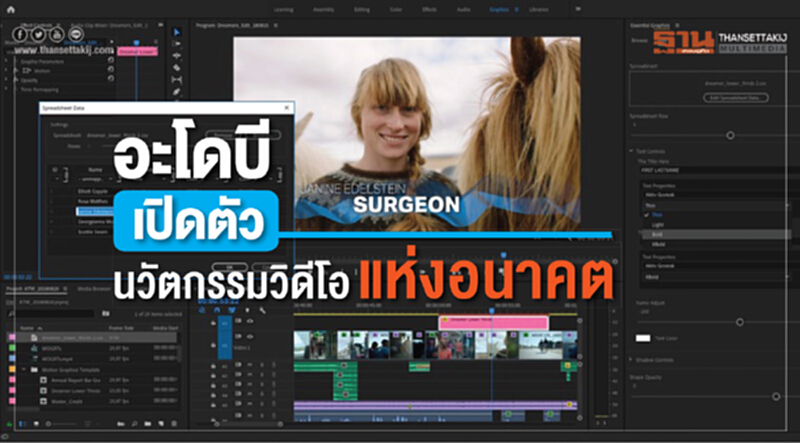 'อะโดบี' เปิดตัวนวัตกรรมวิดีโอแห่งอนาคต 'อะโดบี' เปิดตัวนวัตกรรมวิดีโอแห่งอนาคต