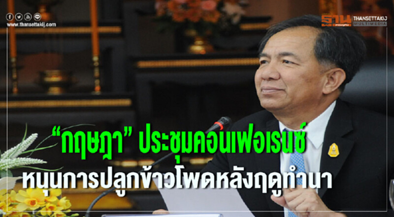 "กฤษฎา" ประชุมคอนเฟอเรนซ์! หนุนการปลูกข้าวโพดหลังฤดูทำนา "กฤษฎา" ประชุมคอนเฟอเรนซ์! หนุนการปลูกข้าวโพดหลังฤดูทำนา