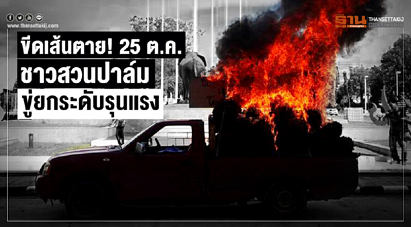 ขีดเส้นตาย! 25 ต.ค. ชาวสวนปาล์มขู่ยกระดับรุนแรง ขีดเส้นตาย! 25 ต.ค. ชาวสวนปาล์มขู่ยกระดับรุนแรง