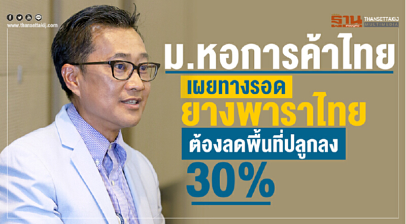 ม.หอการค้าไทย เผยผลวิจัยทางรอดยางพารา ต้องใช้ในประเทศมากขึ้น ลดพื้นที่ปลูกลง 30 % ม.หอการค้าไทย เผยผลวิจัยทางรอดยางพารา ต้องใช้ในประเทศมากขึ้น ลดพื้นที่ปลูกลง 30 %