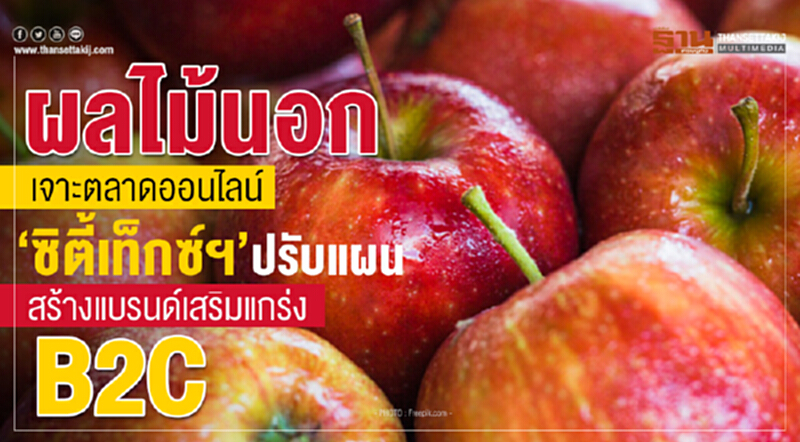 "ผลไม้นอก" เจาะตลาดออนไลน์! 'ซิตี้เท็กซ์ฯ' ปรับแผนสร้างแบรนด์ เสริมแกร่ง B2C "ผลไม้นอก" เจาะตลาดออนไลน์! 'ซิตี้เท็กซ์ฯ' ปรับแผนสร้างแบรนด์ เสริมแกร่ง B2C