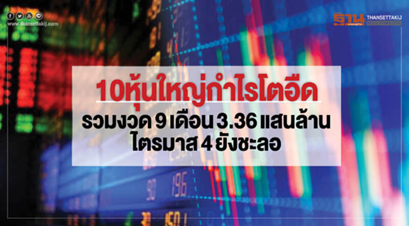 10หุ้นใหญ่กำไรโตอืด 10หุ้นใหญ่กำไรโตอืด