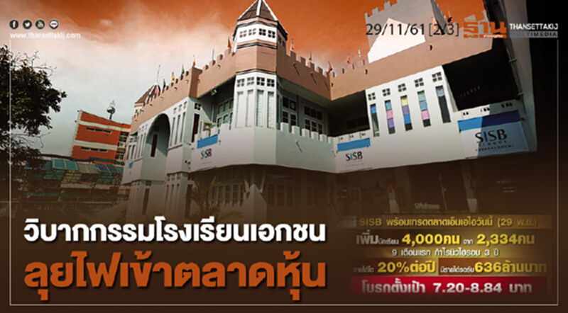 ชั่วโมงฐานเศรษฐกิจ 29/11/61 : วิบากกรรมโรงเรียนเอกชนลุยไฟเข้าตลาดหุ้น ชั่วโมงฐานเศรษฐกิจ 29/11/61 : วิบากกรรมโรงเรียนเอกชนลุยไฟเข้าตลาดหุ้น