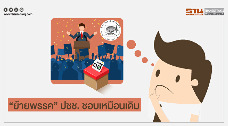 ดุสิตโพล | "ย้ายพรรค" สิทธิส่วนบุคคล ปชช. ยังเลือก ชื่นชอบเหมือนเดิม