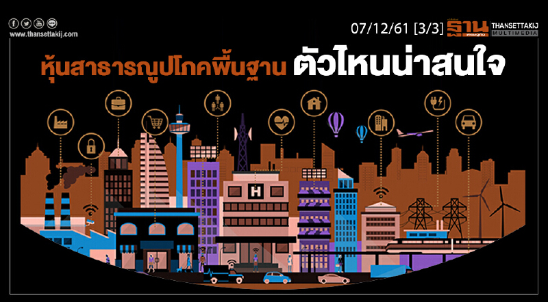 ชั่วโมงฐานเศรษฐกิจ 07/12/61 : หุ้นสาธารณูปโภคพื้นฐานตัวไหนน่าสนใจ