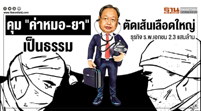 คุม "ค่าหมอ-ยา" เป็นธรรม! ตัดเส้นเลือดใหญ่ธุรกิจ ร.พ.เอกชน 2.3 แสนล้าน คุม "ค่าหมอ-ยา" เป็นธรรม! ตัดเส้นเลือดใหญ่ธุรกิจ ร.พ.เอกชน 2.3 แสนล้าน