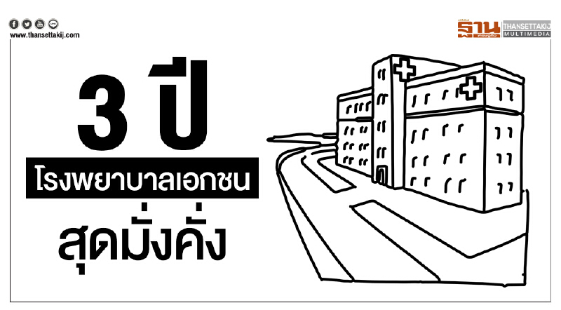 3 ปี "โรงพยาบาลเอกชน" สุดมั่งคั่ง