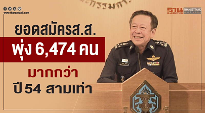 ยอดสมัคร ส.ส. พุ่ง 6,474 คน มากกว่าปี 54 สามเท่า ยอดสมัคร ส.ส. พุ่ง 6,474 คน มากกว่าปี 54 สามเท่า