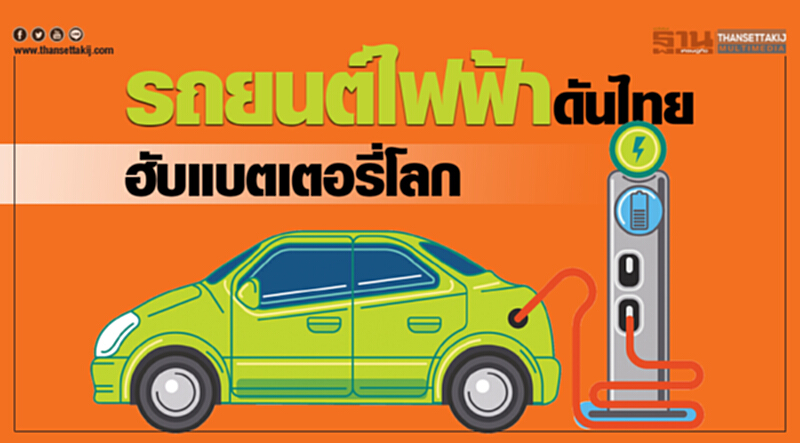 ยุคใหม่ "รถยนต์ไฟฟ้า" ดันไทยเป็นฮับแบตเตอรี่โลก ยุคใหม่ "รถยนต์ไฟฟ้า" ดันไทยเป็นฮับแบตเตอรี่โลก