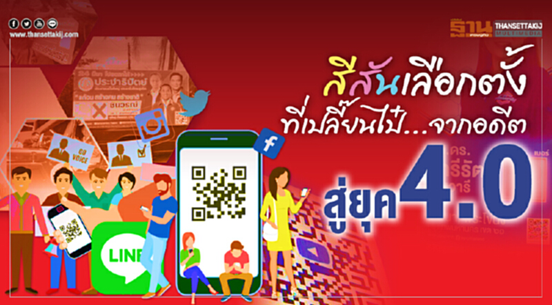 สีสันเลือกตั้งที่เปลี๊ยนไป๋ ... จากอดีต สู่ยุค 4.0 สีสันเลือกตั้งที่เปลี๊ยนไป๋ ... จากอดีต สู่ยุค 4.0