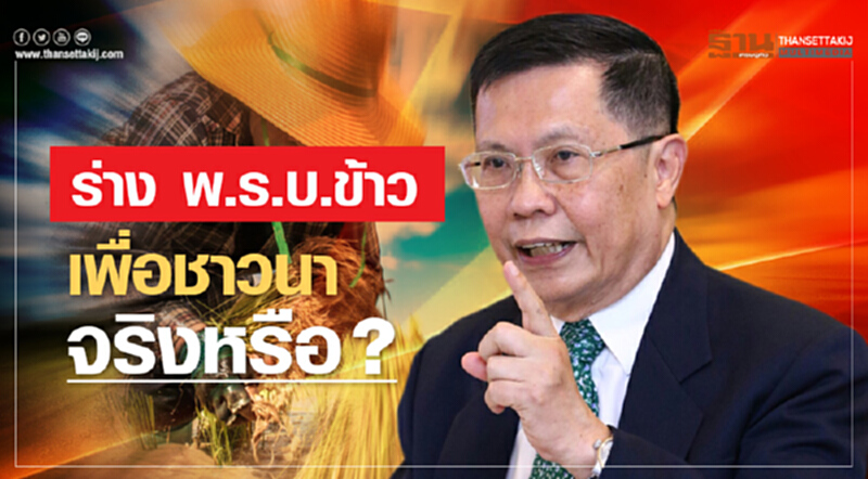 "ร่าง พ.ร.บ.ข้าว" เพื่อชาวนาจริงหรือ ? "ร่าง พ.ร.บ.ข้าว" เพื่อชาวนาจริงหรือ ?