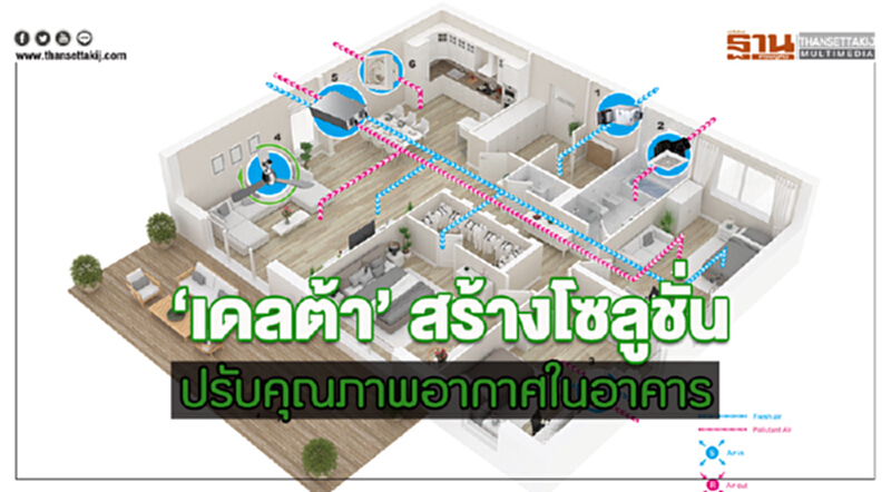 'เดลต้า' สร้างโซลูชัน ปรับคุณภาพอากาศในอาคาร 'เดลต้า' สร้างโซลูชัน ปรับคุณภาพอากาศในอาคาร