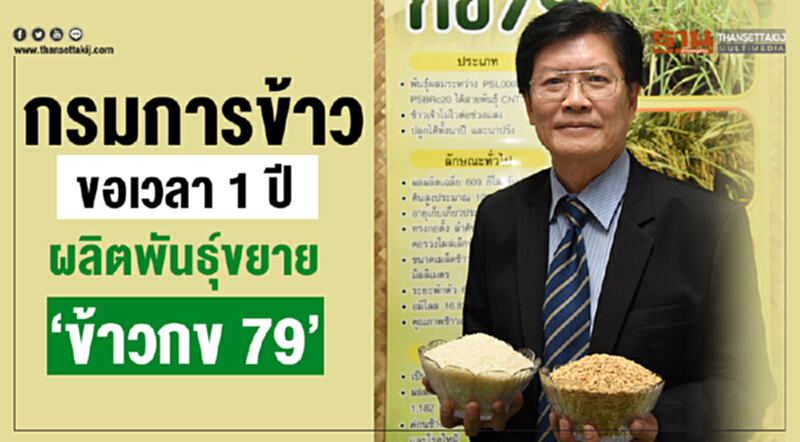 อธิบดีกรมการข้าวยัน! "ของแท้"!! มีจำหน่ายปี 2563 อธิบดีกรมการข้าวยัน! "ของแท้"!! มีจำหน่ายปี 2563