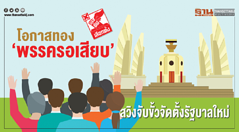 โอกาสทอง "พรรครอเสียบ" สวิงจับขั้วจัดตั้งรัฐบาลใหม่ โอกาสทอง "พรรครอเสียบ" สวิงจับขั้วจัดตั้งรัฐบาลใหม่