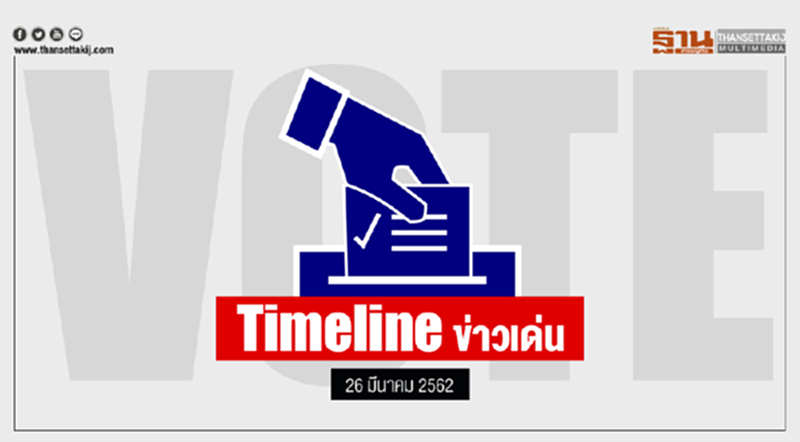 Timeline ข่าวเด่น 26 มี.ค. 2562 Timeline ข่าวเด่น 26 มี.ค. 2562