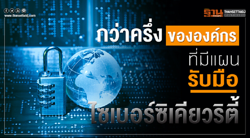 กว่าครึ่งขององค์กรที่มีแผนรับมือไซเบอร์ซิเคียวริตี้ กว่าครึ่งขององค์กรที่มีแผนรับมือไซเบอร์ซิเคียวริตี้