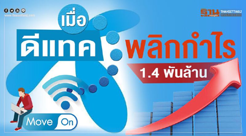 เมื่อ "ดีแทค" พลิกกำไร 1.4 พันล้าน เมื่อ "ดีแทค" พลิกกำไร 1.4 พันล้าน