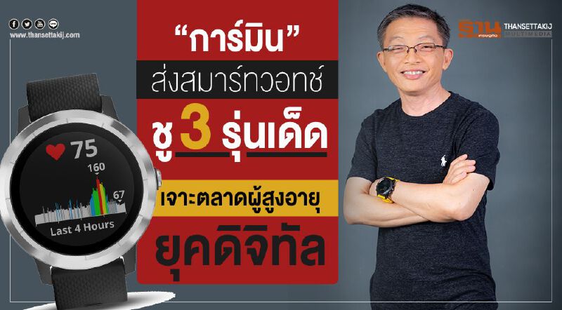 “การ์มิน”ส่งสมาร์ทวอทช์ชู 3 รุ่นเด็ด เจาะตลาดผู้สูงอายุยุคดิจิทัล “การ์มิน”ส่งสมาร์ทวอทช์ชู 3 รุ่นเด็ด เจาะตลาดผู้สูงอายุยุคดิจิทัล
