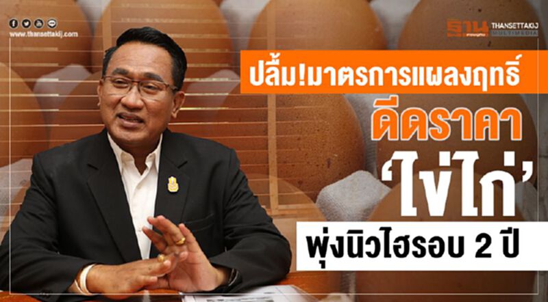 ปลื้ม!มาตรการแผลงฤทธิ์ ดีดราคา “ไข่ไก่”พุ่งนิวไฮรอบ 2 ปี ปลื้ม!มาตรการแผลงฤทธิ์ ดีดราคา “ไข่ไก่”พุ่งนิวไฮรอบ 2 ปี
