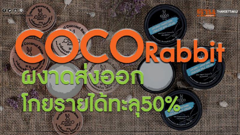 COCO Rabbit ผงาดส่งออกโกยรายได้ทะลุ50% COCO Rabbit ผงาดส่งออกโกยรายได้ทะลุ50%