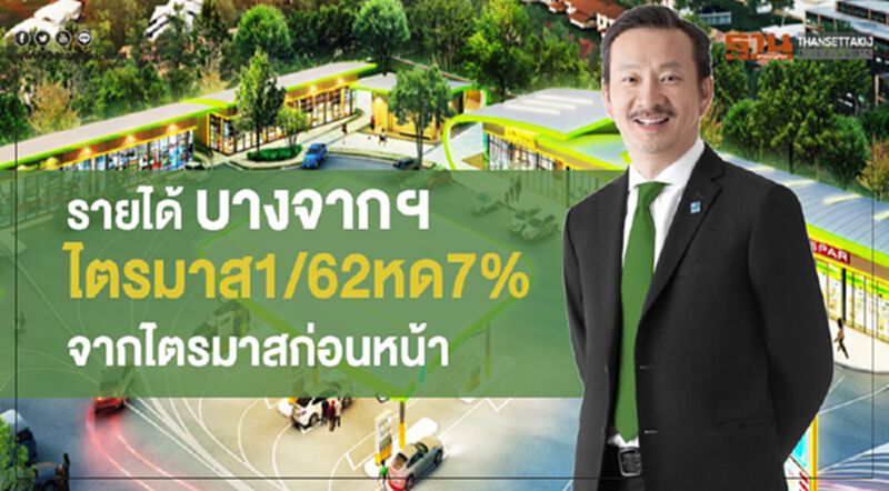 รายได้บางจากฯ ไตรมาส1/ 62 หด 7% จากไตรมาสก่อนหน้า รายได้บางจากฯ ไตรมาส1/ 62 หด 7% จากไตรมาสก่อนหน้า