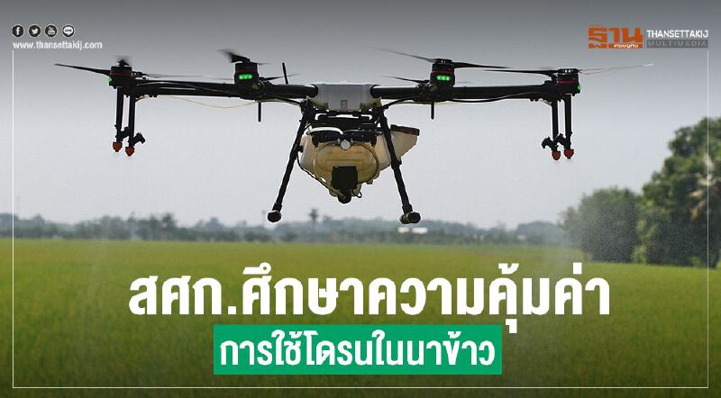 สศก.ศึกษาความคุ้มค่าการใช้โดรนในนาข้าว สศก.ศึกษาความคุ้มค่าการใช้โดรนในนาข้าว