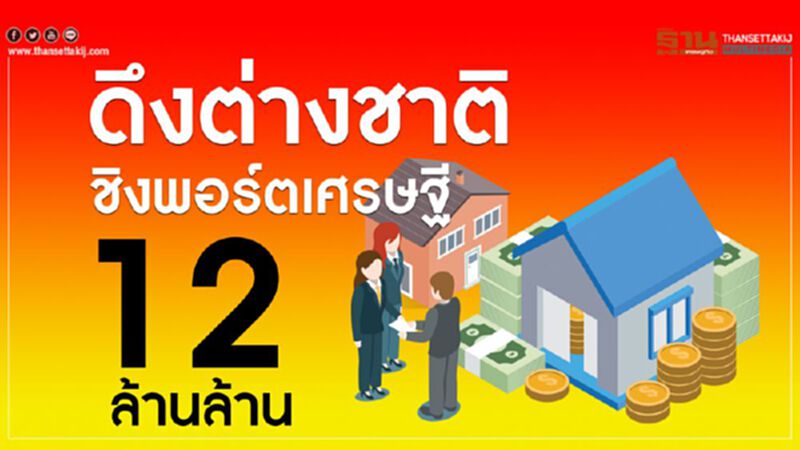 ดึงต่างชาติ ชิงพอร์ตเศรษฐี 12 ล้านล้าน ดึงต่างชาติ ชิงพอร์ตเศรษฐี 12 ล้านล้าน