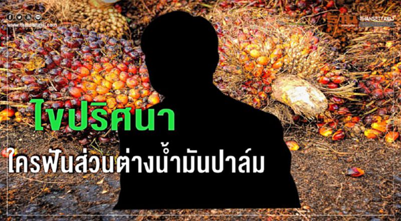ไขปริศนาใครฟันส่วนต่างน้ำมันปาล์ม ไขปริศนาใครฟันส่วนต่างน้ำมันปาล์ม