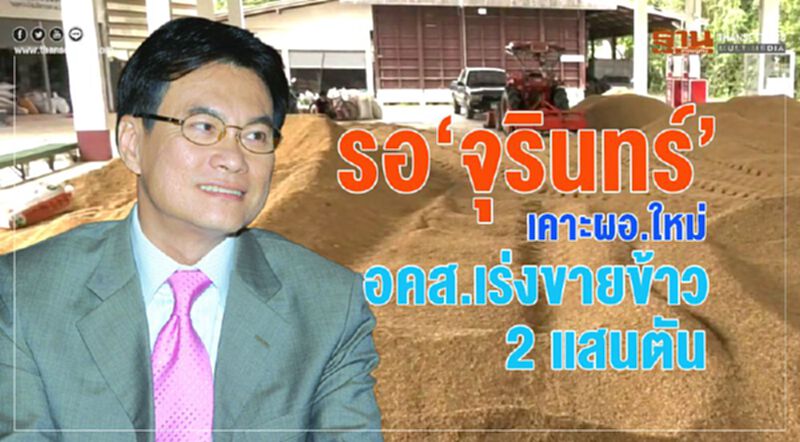 รอ‘จุรินทร์’เคาะผอ.ใหม่ อคส.เร่งขายข้าว 2 แสนตัน รอ‘จุรินทร์’เคาะผอ.ใหม่ อคส.เร่งขายข้าว 2 แสนตัน