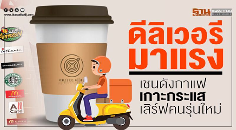 ดีลิเวอรีมาแรงเชนดังกาแฟเกาะกระแสเสิร์ฟคนรุ่นใหม่ ดีลิเวอรีมาแรงเชนดังกาแฟเกาะกระแสเสิร์ฟคนรุ่นใหม่
