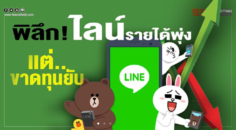พิลึก! ไลน์รายได้พุ่ง 2 พันล้าน ผลประกอบการขาดทุนยับ พิลึก! ไลน์รายได้พุ่ง 2 พันล้าน ผลประกอบการขาดทุนยับ