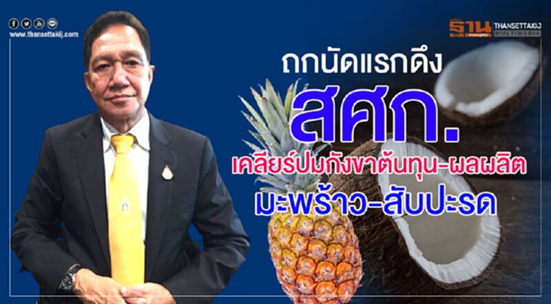 ถกนัดแรกดึง สศก. เคลียร์ปมต้นทุน 'มะพร้าว-สับปะรด' ถกนัดแรกดึง สศก. เคลียร์ปมต้นทุน 'มะพร้าว-สับปะรด'