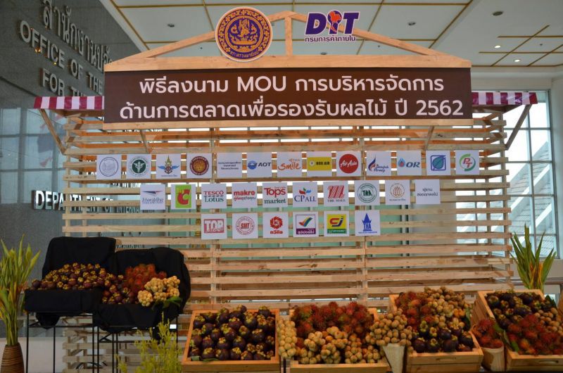 24 องค์กรลงนาม MOU หนุนตลาดผลไม้