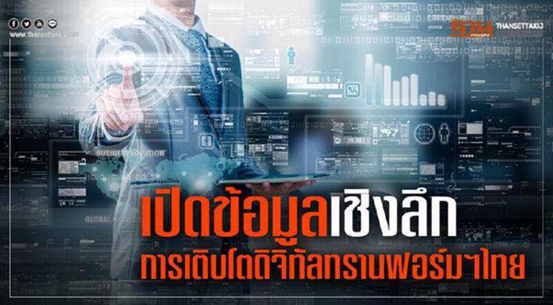 เปิดข้อมูลเชิงลึกการเติบโตดิจิทัลทรานฟอร์มฯไทย เปิดข้อมูลเชิงลึกการเติบโตดิจิทัลทรานฟอร์มฯไทย