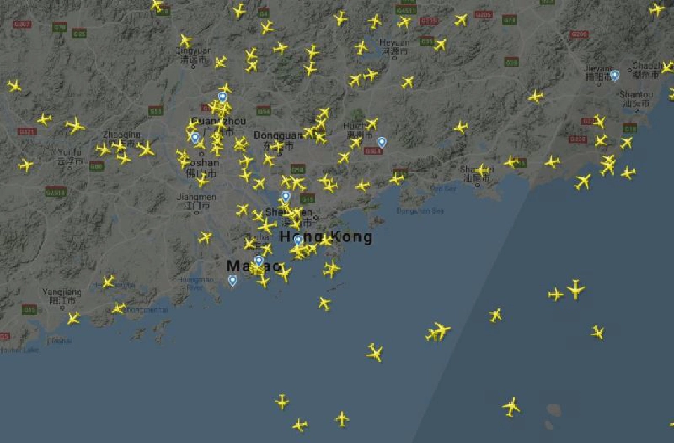 เปิดภาพดาวเทียม "shut down"สนามบินฮ่องกง