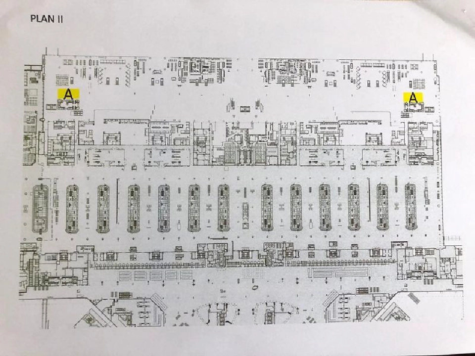 2 จุดของอาคารผู้โดยสารขาเข้าที่ได้รับการผ่อนปรนให้ชุมนุมได้