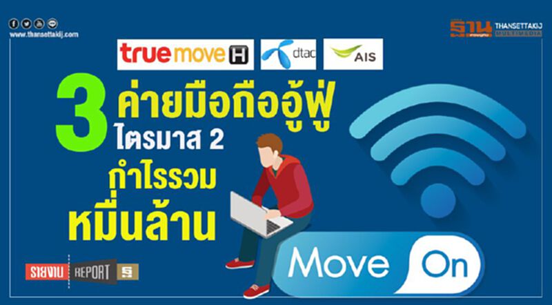 3 ค่ายมือถืออู้ฟู่ ไตรมาสสองกำไรรวมหมื่นล้าน 3 ค่ายมือถืออู้ฟู่ ไตรมาสสองกำไรรวมหมื่นล้าน