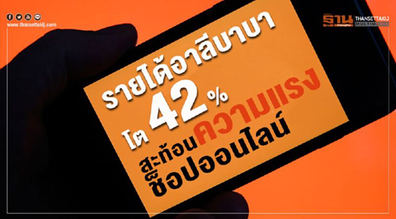 รายได้อาลีบาบาโต42% สะท้อนความแรงช็อปออนไลน์ รายได้อาลีบาบาโต42% สะท้อนความแรงช็อปออนไลน์