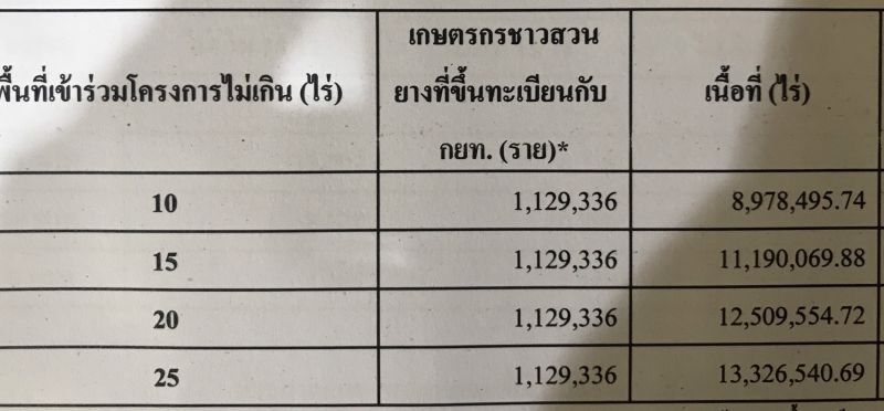 ไม่ง่าย! ส่อยื้อสูตรเคาะประกันรายได้ชาวสวนยาง 60 บาท/กก.