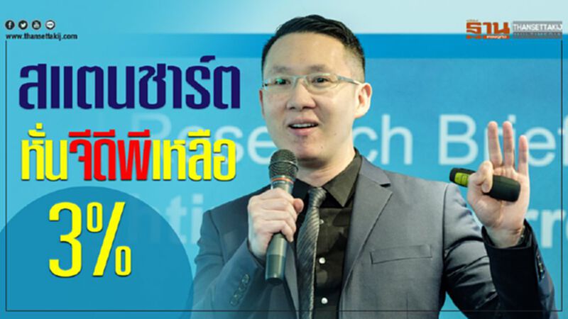 สแตนชารต์หั่นจีดีพีเหลือ 3% สแตนชารต์หั่นจีดีพีเหลือ 3%