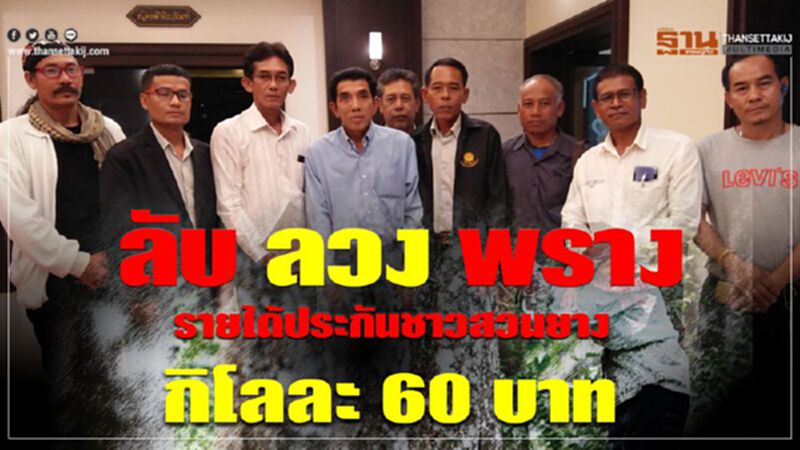ลับ ลวง พราง รายได้ประกันชาวสวนยาง กิโลละ 60 บาท ลับ ลวง พราง รายได้ประกันชาวสวนยาง กิโลละ 60 บาท