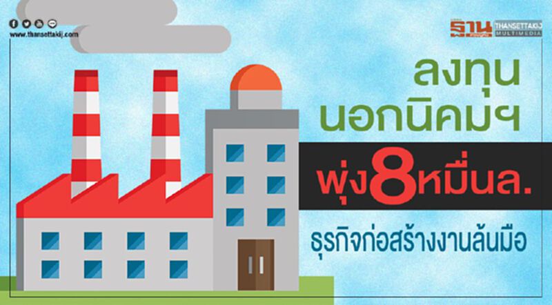 ลงทุนนอกนิคมฯ พุ่ง 8 หมื่นล.ธุรกิจก่อสร้างงานล้นมือ ลงทุนนอกนิคมฯ พุ่ง 8 หมื่นล.ธุรกิจก่อสร้างงานล้นมือ