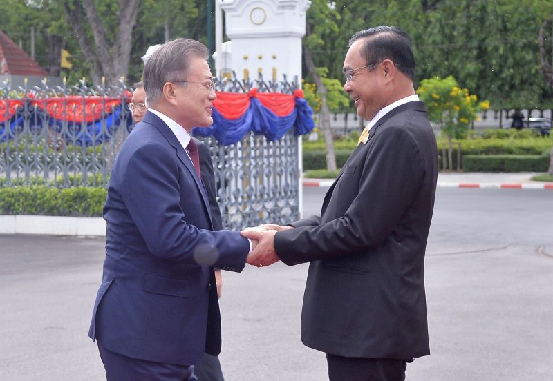 ‘นายกฯ’ต้อนรับปธ.เกาหลีใต้ เยือนไทยอย่างเป็นทางการ