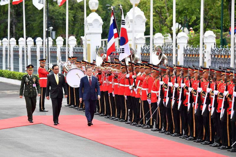 ‘นายกฯ’ต้อนรับปธ.เกาหลีใต้ เยือนไทยอย่างเป็นทางการ