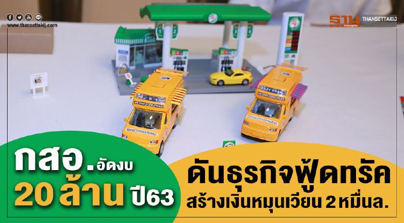 กสอ. อัดงบ 20 ล้านปี 63 ดันธุรกิจฟู้ดทรัคสร้างเงินหมุนเวียน 2 หมื่นล.